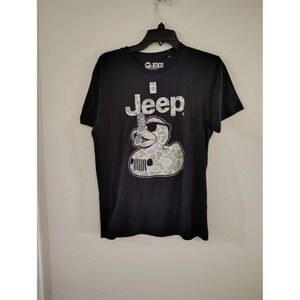 Jeep Camo Rubber Duck Graphic T-Shirt Mens Medium Black Jedco Short Sleeve Tee